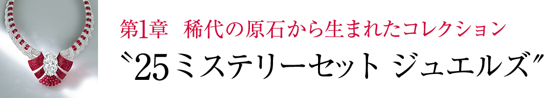 第1章 稀代の原石から生まれたコレクション〝25ミステリーセット ジュエルズ″